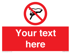 Custom prohibition No sub aqua diving